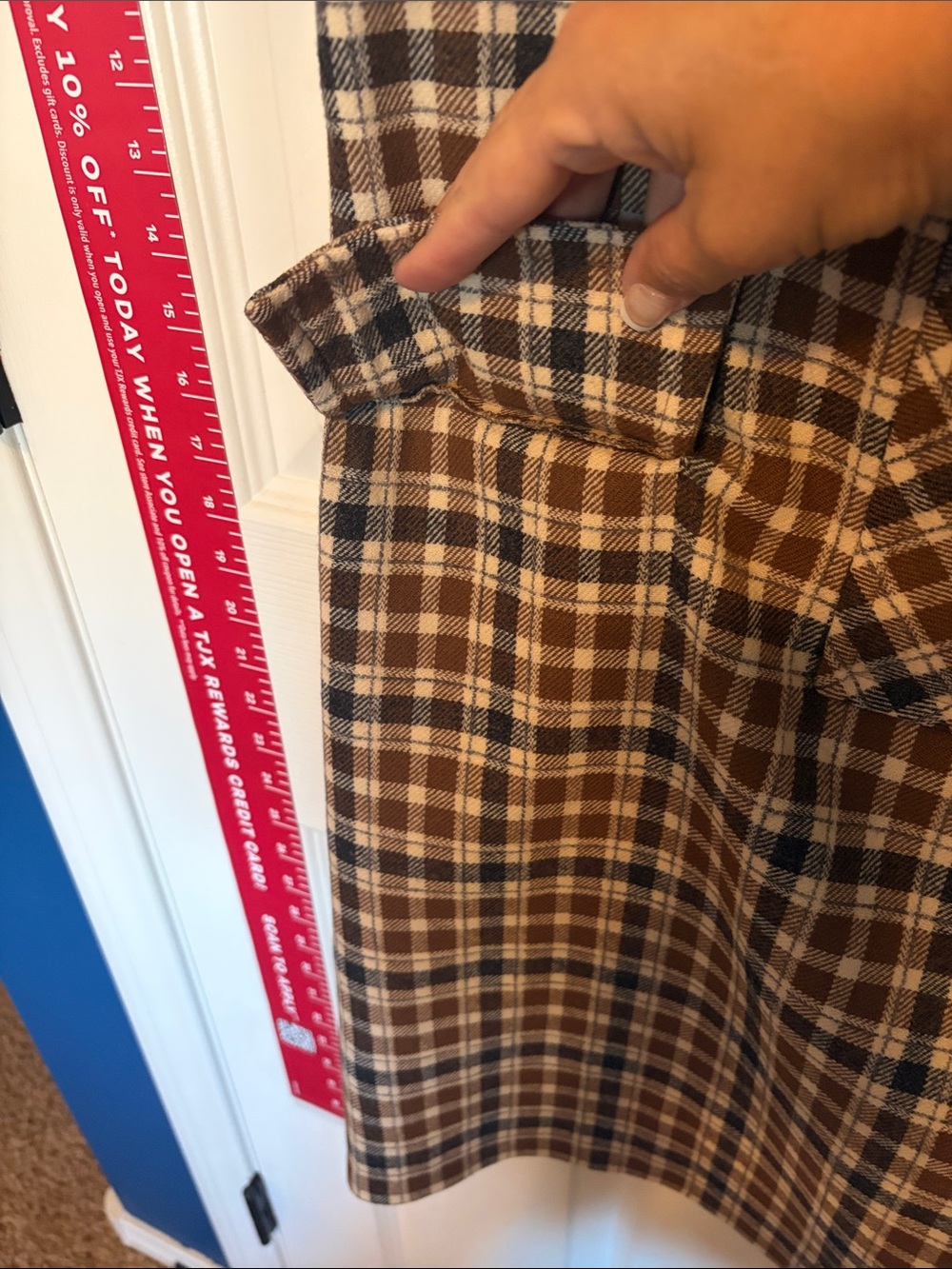 Vintage Pendleton Women’s Brown Plaid Wool Dress - Picture 3 of 6
